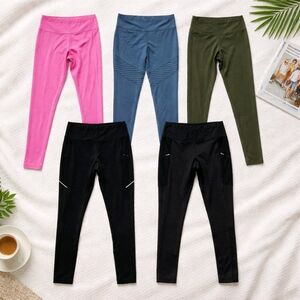 Kids Assorted Color Leggings Set